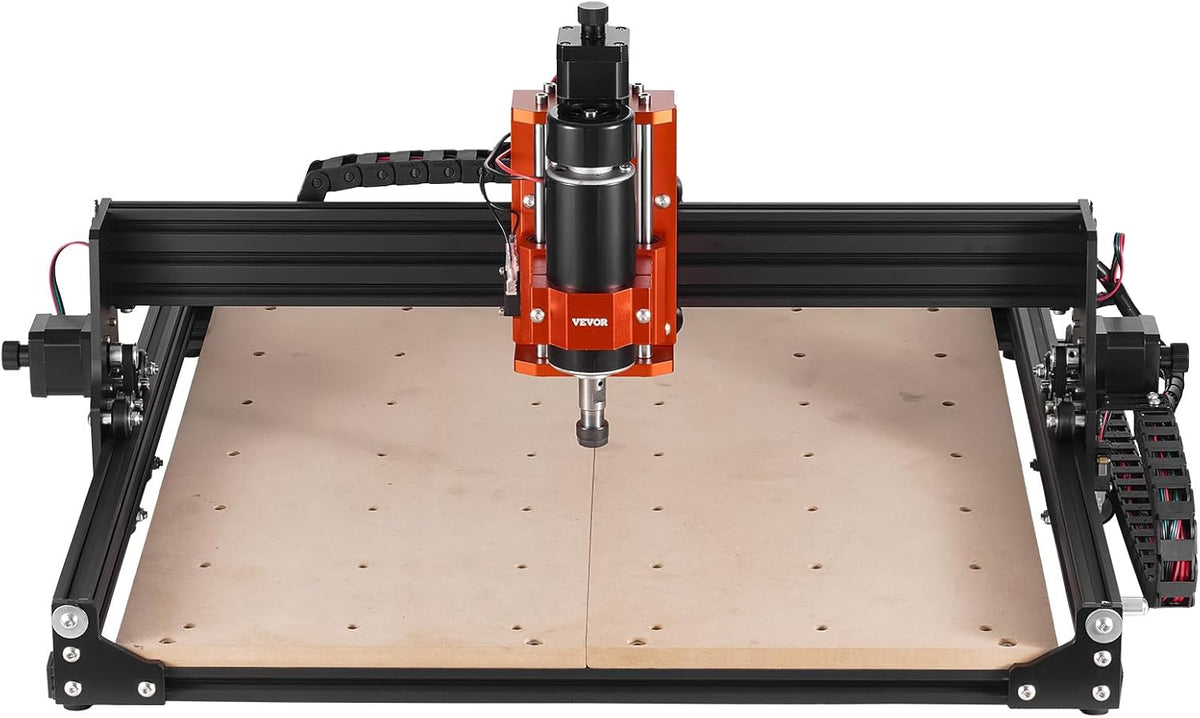 VEVOR - CNC-freesmachine, 300 W, 3 assen GRBL besturing van hout voor gravure, 400 x 400 x 75 mm, 15,7 x 15,7 x 2,95 inch in werkbereik, 12000 omw/min voor acrylhout MDF