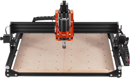 VEVOR - CNC-freesmachine, 300 W, 3 assen GRBL besturing van hout voor gravure, 400 x 400 x 75 mm, 15,7 x 15,7 x 2,95 inch in werkbereik, 12000 omw/min voor acrylhout MDF