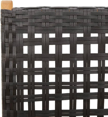Tidyard Garden Chair Adjustable 8 Pieces Rattan Chairs Garden Furniture Chair Garden Chair Dining Chairs Rattan Chair Set Patio Chair Balcony Chair Garden Chairs Camping Chair Black Poly Rattan Solid - QUORE