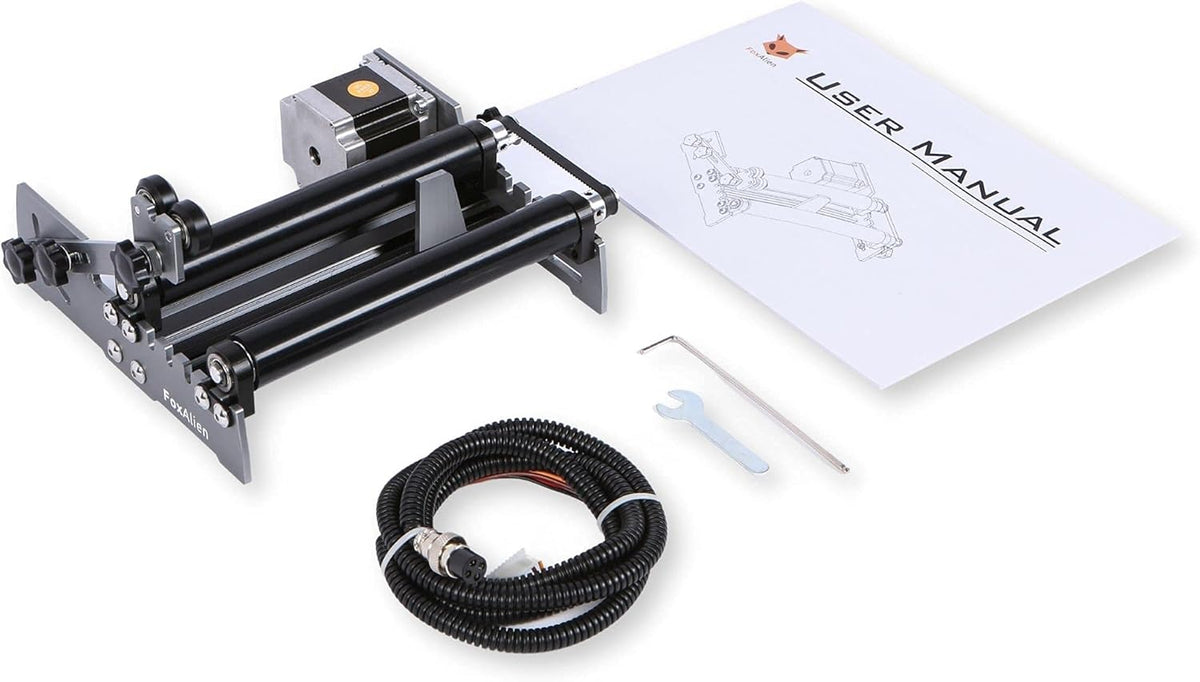 R57 Y-as roterende roller graveermodule voor cilindrische objecten gebogen oppervlak voor FoxAlien 4040-XE CNC-router graveermachine