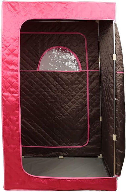 Draagbare Sauna – Inklapbare Warmtecabine – Stoomtent – Persoonlijke Spa – Sauna Tent – 1000W Vermogen – Afstandsbediening Met 9 Temperatuurniveaus – Rood - QUORE
