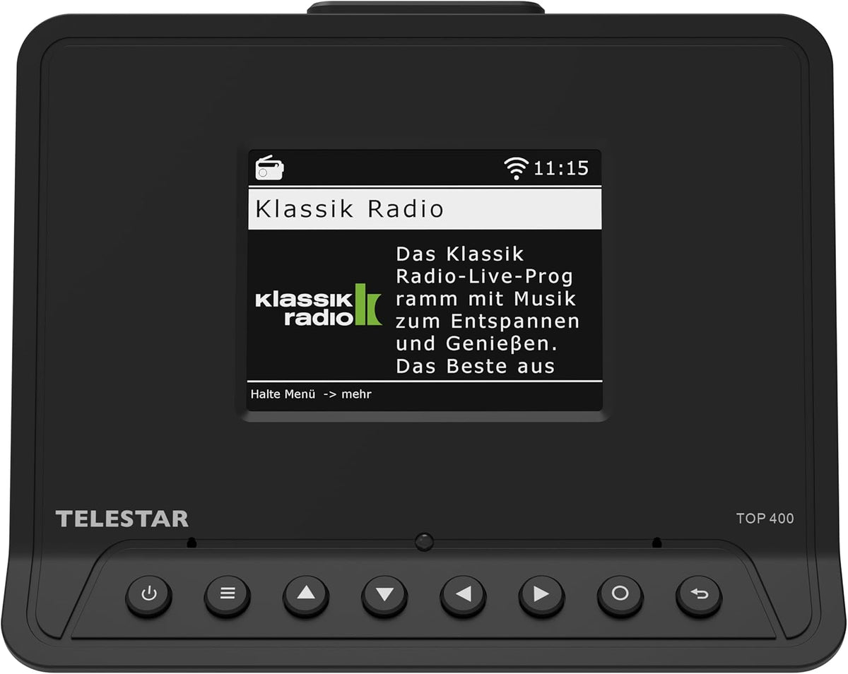 TELESTAR TOP 400 HiFi-adapter (adapter voor het achteraf inbouwen van internetradio, DAB+, streamingdiensten, Bluetooth 5.3, USB-opname) – zwart