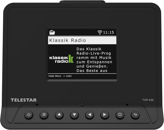 TELESTAR TOP 400 HiFi-adapter (adapter voor het achteraf inbouwen van internetradio, DAB+, streamingdiensten, Bluetooth 5.3, USB-opname) – zwart