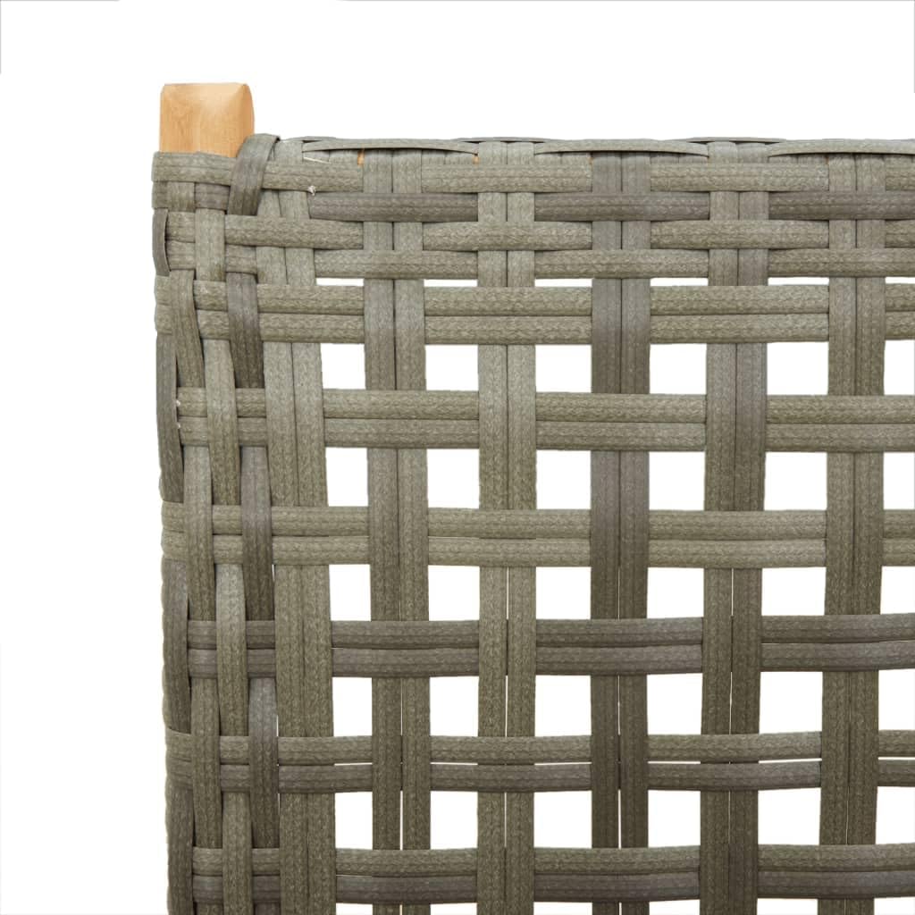 Tidyard Garden Chair Adjustable 6 Pieces Rattan Chairs Garden Furniture Chair Garden Chair Dining Chairs Rattan Chair Set Patio Chair Balcony Chair Garden Chairs Camping Chair Grey Poly Rattan Solid - QUORE