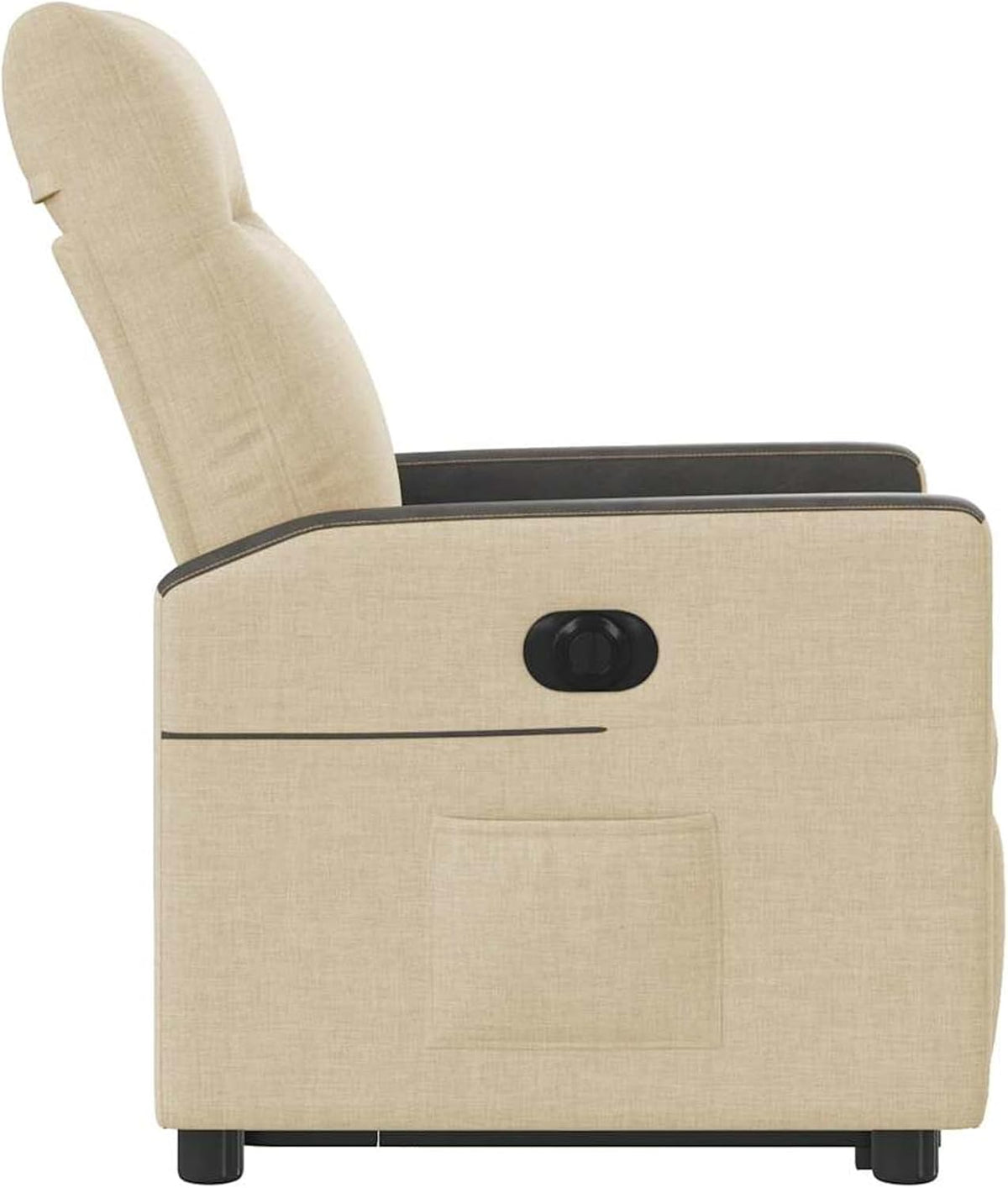 Elektrische Relaxstoel – Relaxfauteuil – Opstahulp Stoel – Televisiezetel – Leesstoel – Crème Stof – Verstelbare Rugleuning – Elektrische Opstahulp