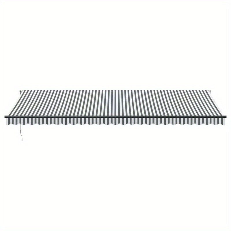 Zonnescherm – Zonwering – Terrasoverkapping – Buitenluifel – Uitvalscherm – Handmatig Inklapbaar – Metaal Frame – 600x300 cm – Antraciet
