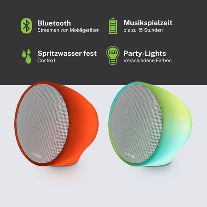 MUSE ML-655 BT Draagbare HiFi-luidspreker met magnetisch statief en sfeerlicht (RGB), bluetooth, grote batterij van 6600 mAh