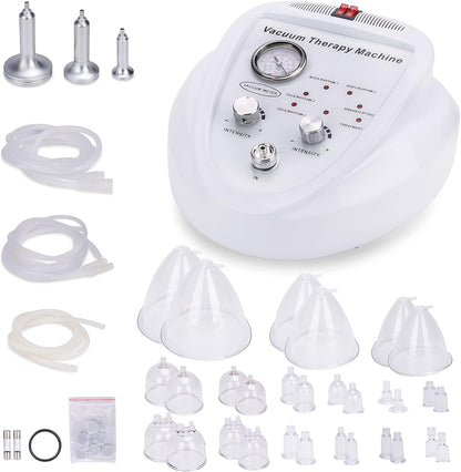 Meifuly Vacuüm cupping therapiesets met 30 kopjes en 3 pompen, verstelbare zuig- en 6 modi vacuümtherapiemachines