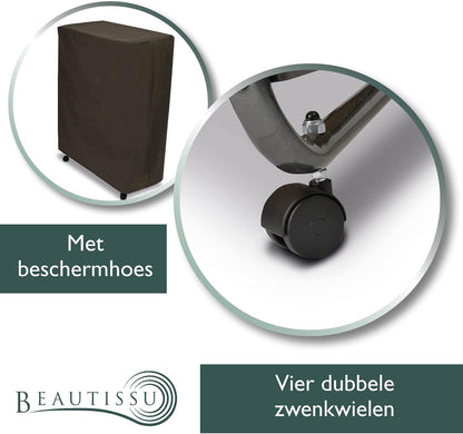 Beautissu vouwbed 90 x 200cm - opvouwbaar logeerbed Venetia incl. stabiele stalen frame, dik matras en beschermhoes