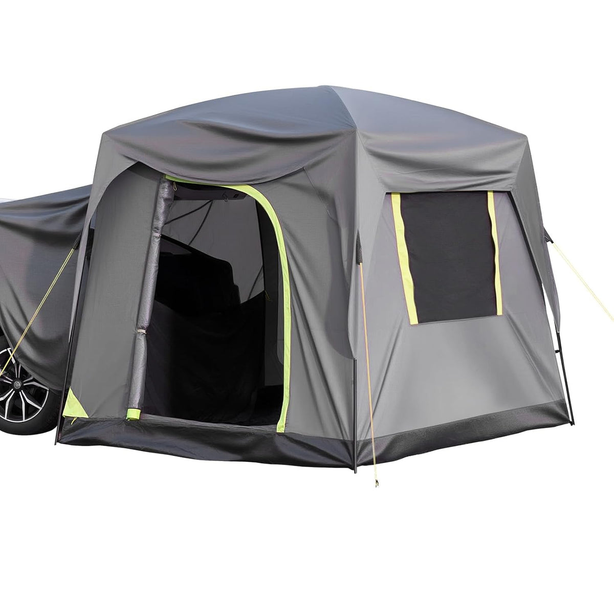 VEVOR Campingtent voor SUV, PU 2000 mm, waterdicht, ruim dubbellaags design voor 5-8 personen, met netramen, inclusief luifel en opbergtas, 2480 x 3080 x 2300 mm