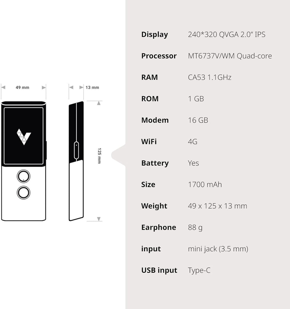 Vasco Translator M3: Vertaalcomputer Voor 70+ Talen | Gratis En Onbeperkt Internet in 200 Landen | Real-Time Foto Vertaling | Snel: Minder dan 0,5 Sec | Nieuw in 2021