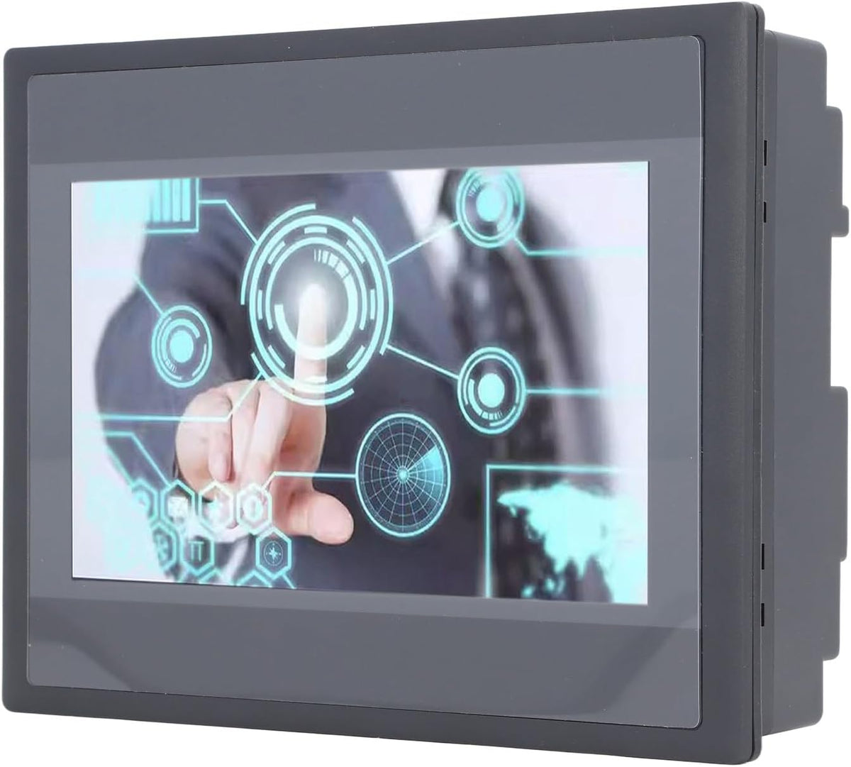 PLC Touchscreen HMI-displaypaneel 7 Inch TFT LCD 800x480 IP65 ARM9-processor 12 Ingangen 8 Uitgangen Compatibel Met Standaard PLC-modellen