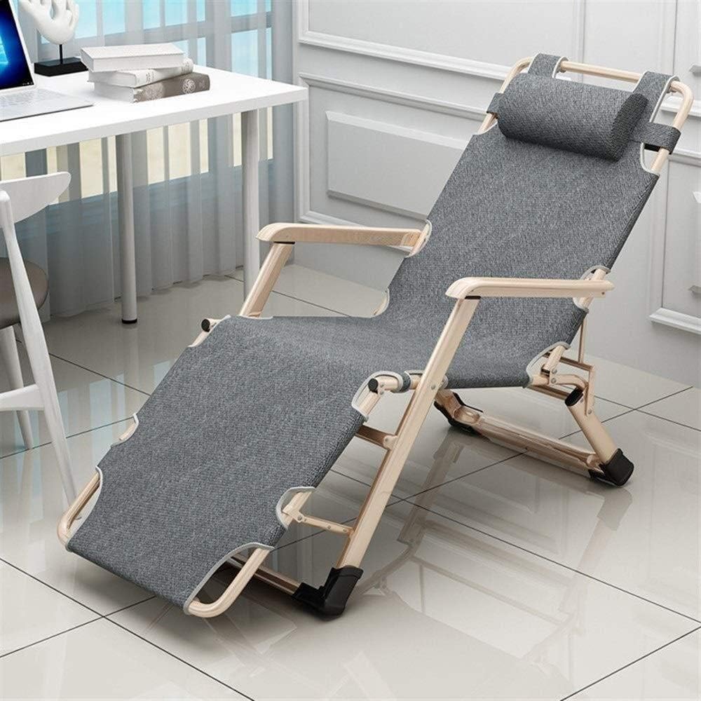 Bureaustoel – Tuinstoel – Fauteuil – Patio Lounger – Zero Gravity Relaxstoel – Opvouwbaar – Verstelbare Ligpositie – Roestbestendig Stalen Frame