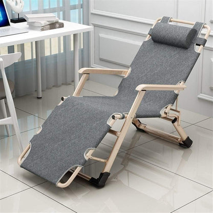 Bureaustoel – Tuinstoel – Fauteuil – Patio Lounger – Zero Gravity Relaxstoel – Opvouwbaar – Verstelbare Ligpositie – Roestbestendig Stalen Frame