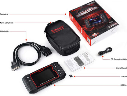 iCarsoft CR Elite OBD2 Test Diagnose Auto Foutscanner Uitleesapparaat