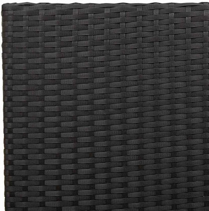 Tuinstoelen – Buitenstoel – Tuinmeubel – Terrasstoel – Stapelbare Tuinstoelen – Weerbestendig PE-Rattan – Massief Acaciahouten Armleuningen