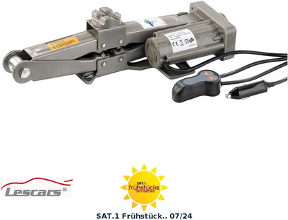 Elektrische krik – Autokrik – Schaarkrik – 12 V Krik – Wielkrik – 750 kg Hefvermogen – 11–34 cm Hefhoogte
