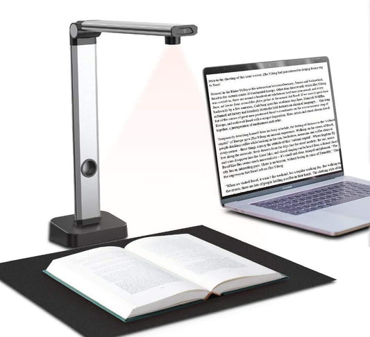 JOYUSING 14MP HD draagbare USB-overheadscanner - Scan documenten Meertalige OCR, snel scannen, converteren naar PDF/Word/Txt/Excel op Windows en PDF op Mac-systeem