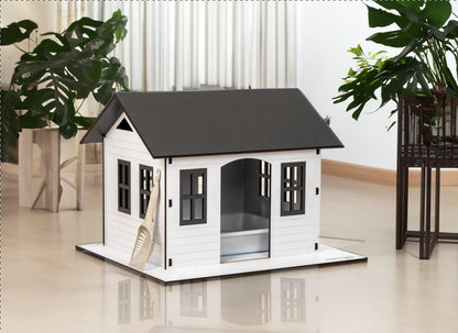 SAMMY & KIMMY LOVE Kattenbak met schep – geurremmend – designerhuis voor binnen, hygiënisch, met uitneembare bak, waterdicht – 520 x 610 x 710 mm