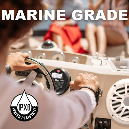 Maritieme Audio-Set – Marine Kit – Boot Stereo – Maritieme Radio – Speakerset – IPX6 Waterbestendig – Bluetooth, AM/FM En NOAA-weerband