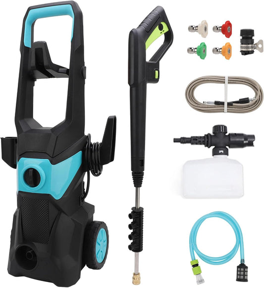 Lyrlody Car Pressure Washer, 4000 PSI, 2.5 GPM, with Foam Cannon, 4 Quick Connect Nozzles, 10 Meter Hose, for Garden, Car, 220 V, Blue       </font