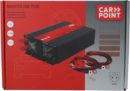 Carpoint Inverter Pure Sine 12 V > 230 V 1500 W French/Belgian Socket       </font></font>