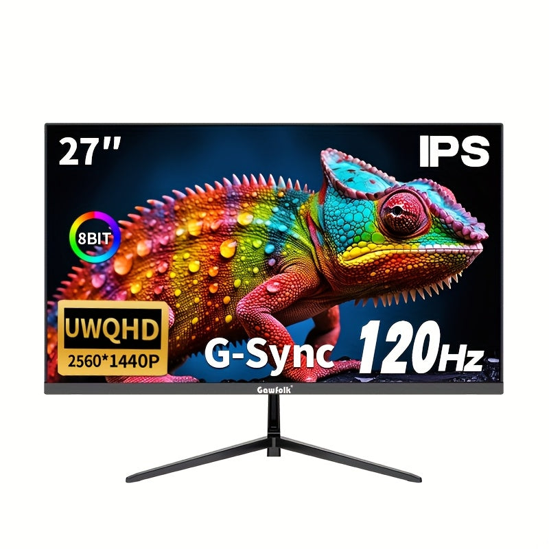 27 inch Gaming Monitor – Beeldscherm – Computerscherm – PC Monitor – IPS Scherm – 2560x1440 2K Resolutie – 120Hz Verversingssnelheid – 1ms Reactietijd