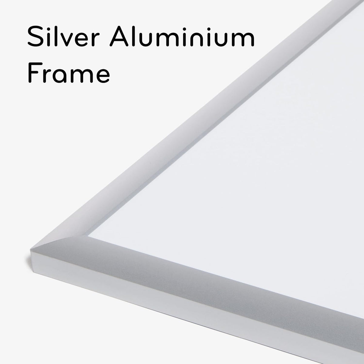 U Brands Magnetisch droog wisbord, 17 x 23 inch, zilver aluminium frame (070U00-01), wit
