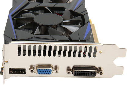 550Ti 6GB Gaming Grafische Kaart, 192BIT GDDR5 PC Videokaart met Dual Fans, HDMI VGA DVI Interface voor Desktop Computer Gaming GPU (GTX550Ti 6GB)