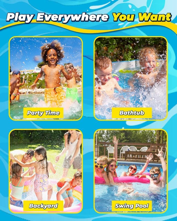 Waterballonnen - Zomerspeelgoed - Waterspeelgoed - Waterbombs - 20 Stuks - Herbruikbare - Navulbare Waterbom - Spatballen - met Snelvulling - Zelfdichtend - voor Buitenactiviteiten