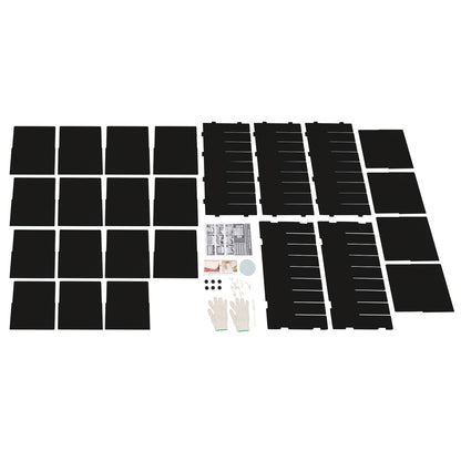 Documenthouder – Documenten Organizer – Vakkenkast – Archiefkast – Bureau Organizer – 36 Vakken – Stevig PVC Board – Draagvermogen 80 kg – Zwart