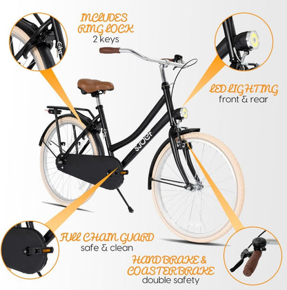 City Meisjesfiets 24 inch - 8-12 Jaar