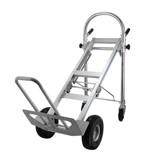 3-In-1 Aluminium Steekwagen – Handkar – Transportwagen – Duwkar – Dolly – Opvouwbaar – Aluminiumlegering – 350 Kg Draagvermogen