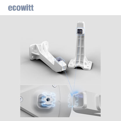 ECOWITT WS85 Weersensor voor weerstations/consoles WS3800/WS3900/HP2560, outdoor-tuineenheid met ingebouwd zonnepaneel, regenmeter, snelheidssensoren, windrichting