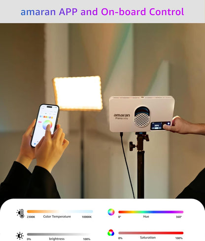 Paneellampenset – LED Paneellamp – Studiolamp – Videolamp – Fotolamp – Wit – 2x 60W RGBWW – USB-C PD Voeding