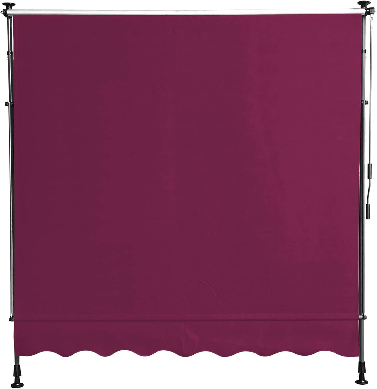 QUICK STAR klemluifel 300 x 130 cm Bordeaux balkonluifel zonwering terrasoverkapping in hoogte verstelbaar van 200-290 cm luifel balkon zonder boren