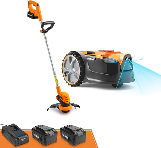 Robotmaaier – Grasmaaier – Automatische Maaier – Tuinrobot – Draadloze Trimmer – Optische Navigatie – Automatische Obstakelvermijding - QUORE