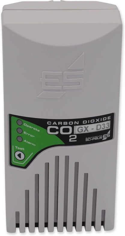 Schabus 300257 Gasmelder op netvoeding detecteert kooldioxide, (B x H x D) 60 x 118 x 44 mm