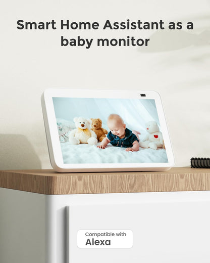 Beveiligingscamera - Wifi-beveiligingscamera - Baby Camerabewaking - Draadloos - voor Binnen - 2.4 & 5GHz - CCTV-camera - met AI-detectie van Mens - Huisdier - Automatisch Volgen - 3x Optische Zoom - Oudere Huisdieren - Tweerichtingsgeluid - Wit