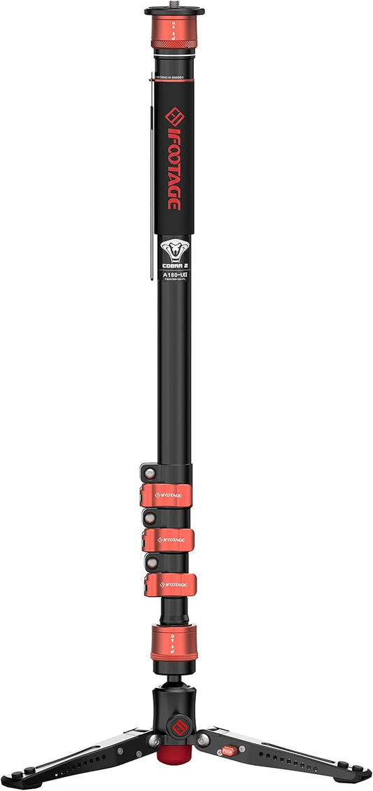 Monopod – Eenpootstatief – Cameramonopod – Tafelstatief – Trekkingstok – Snelmontage – Aluminiumlegering – 181 cm