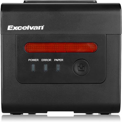 EXCELVAN HOP-H801 thermoprinter, USB-interface, 80 mm, 300 mm/sec, compatibel met Androod, iOS, Windows en Linux, zwart