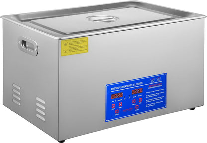 Ultrasone reiniger, ultrasoon reinigingsapparaat, ultrasone reiniger met verwarming, digitale timer voor glazen, sieraden, valse tanden, munten