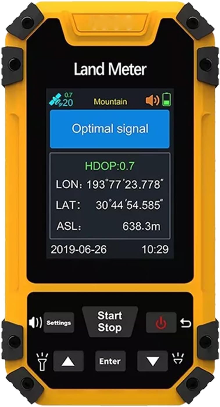 Fafeicy 2,4 inch handheld GPS voor wandelen en overzicht van waterdichte navigatie buitenshuis met stembegeleiding en gegevensexport