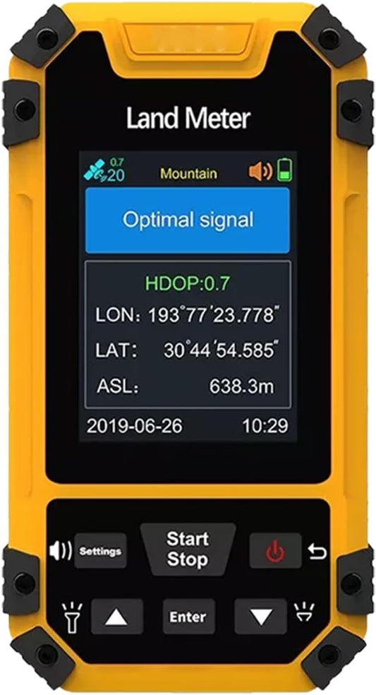 Fafeicy 2,4 inch handheld GPS voor wandelen en overzicht van waterdichte navigatie buitenshuis met stembegeleiding en gegevensexport