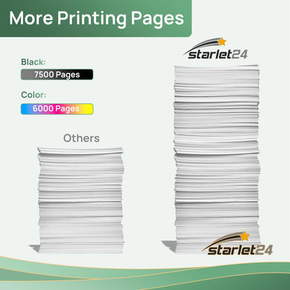 Starlet24 4 x 415 x toner compatibele toner voor HP 415X W2030X W2031X W2032X W2033X met chip als vervanging voor Laserjet Pro MFP M479fdw M479fdn M479fdw M454dw M454dn