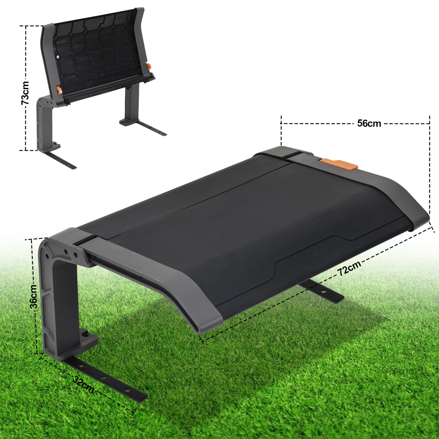 Robot Grasmaaier Garage – Opvouwbare Maaier Garage – Beschermhoes Grasmaaier – Grasmaaier Carport – Tuin Grasmaaier Schuilplaats – Met Metaal Frame – UV Bescherming – 72x56x36 cm