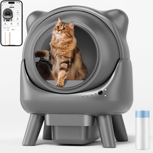 Cura X1 Kattenbak, 80 l + 8 liter, zelfreinigende kattenbak