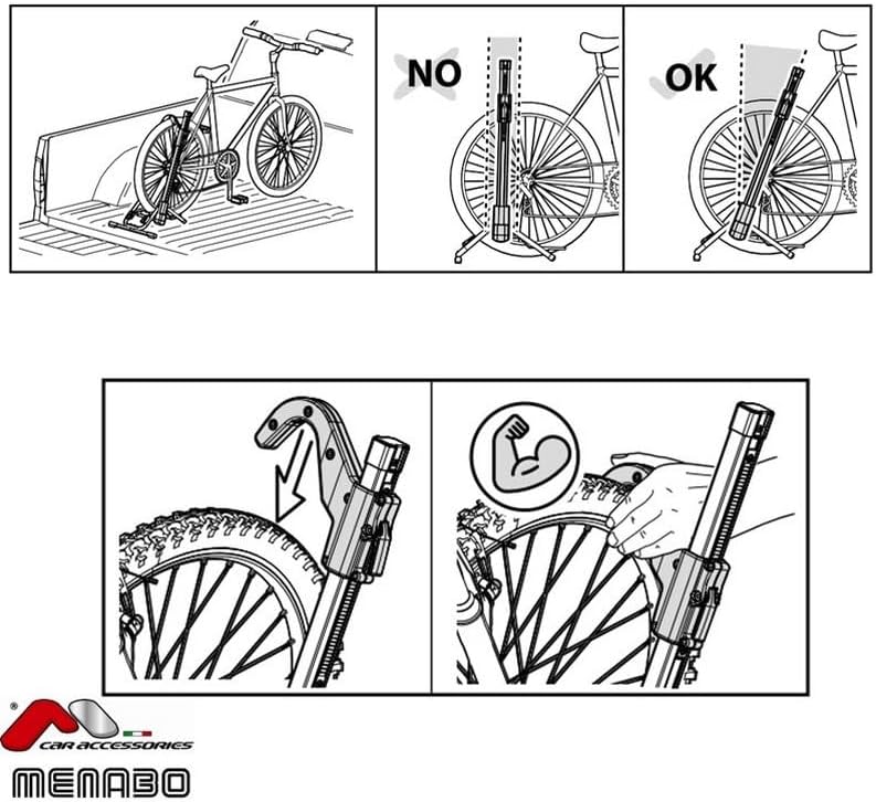 Fietsdrager voor Pick-up – Fietsendrager – Bike Carrier – Fietsrek – Busdrager – Draagkracht 30 kg – Verstelbaar voor 22-29 inch banden