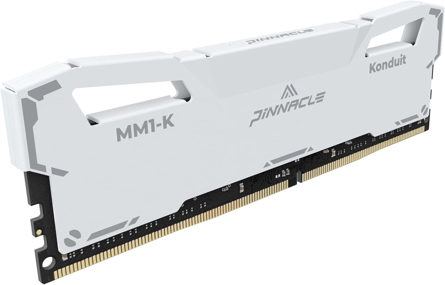Timetec Pinnacle Konduit DDR4 3200MHz PC4-25600 CL16-18-18-38 XMP2.0 Overklokken 1.35V Compatibel voor AMD en Intel Desktop Gaming PC Memory Module RAM - Wit (16GB Kit(2x8GB) 3200MHz)
