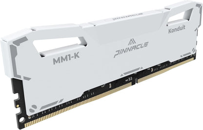 Timetec Pinnacle Konduit DDR4 3200MHz PC4-25600 CL16-18-18-38 XMP2.0 Overklokken 1.35V Compatibel voor AMD en Intel Desktop Gaming PC Memory Module RAM - Wit (16GB Kit(2x8GB) 3200MHz)